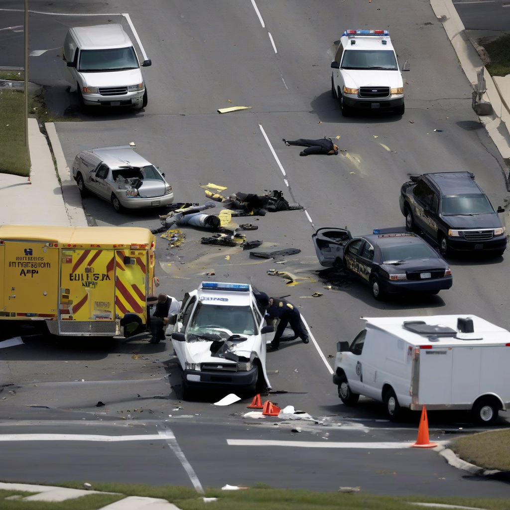 Minor Driver Critically Injures Pedestrian After Multi-Vehicle Crash